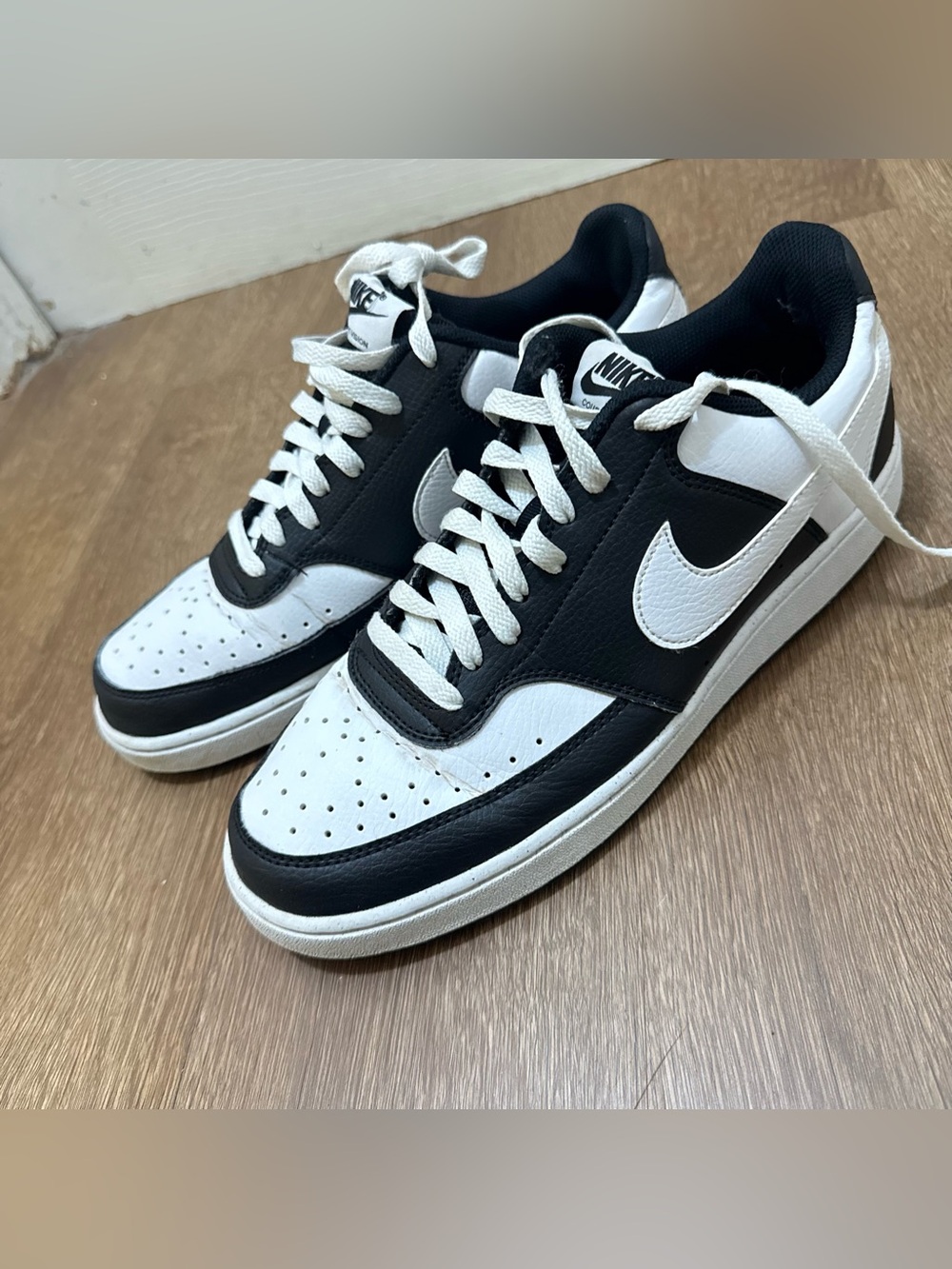 Nike Court Vision Low NN Black/White-Black Women Size 10